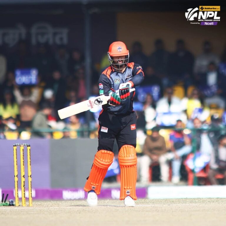 हसन इसाखिलको अर्धशतकप्रेरित चितवनले दियो अपराजित सुदूरपश्चिमलाई १६५ रनको लक्ष्य