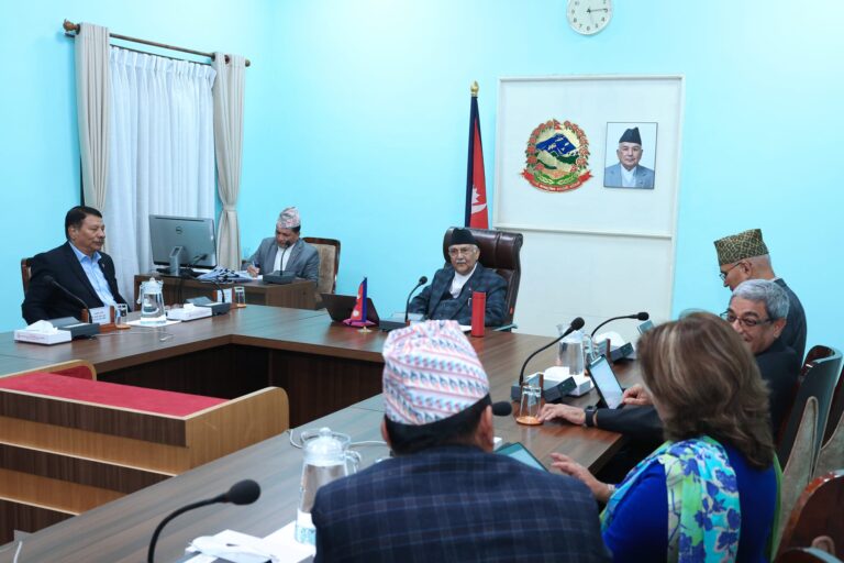 बालुवाटारमा मन्त्रिपरिषद्को बैठक बस्दै