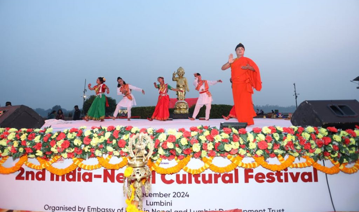 लुम्बिनीमा भारत-नेपाल सांस्कृतिक महोत्सव
