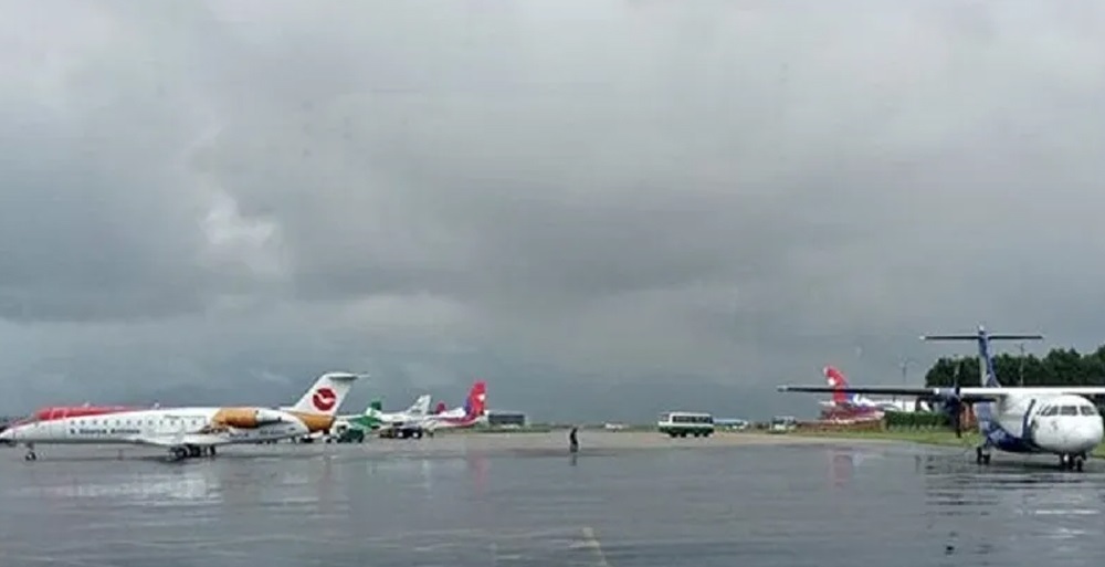 प्रतिकूल मौसमले हवाई उडान प्रभावित