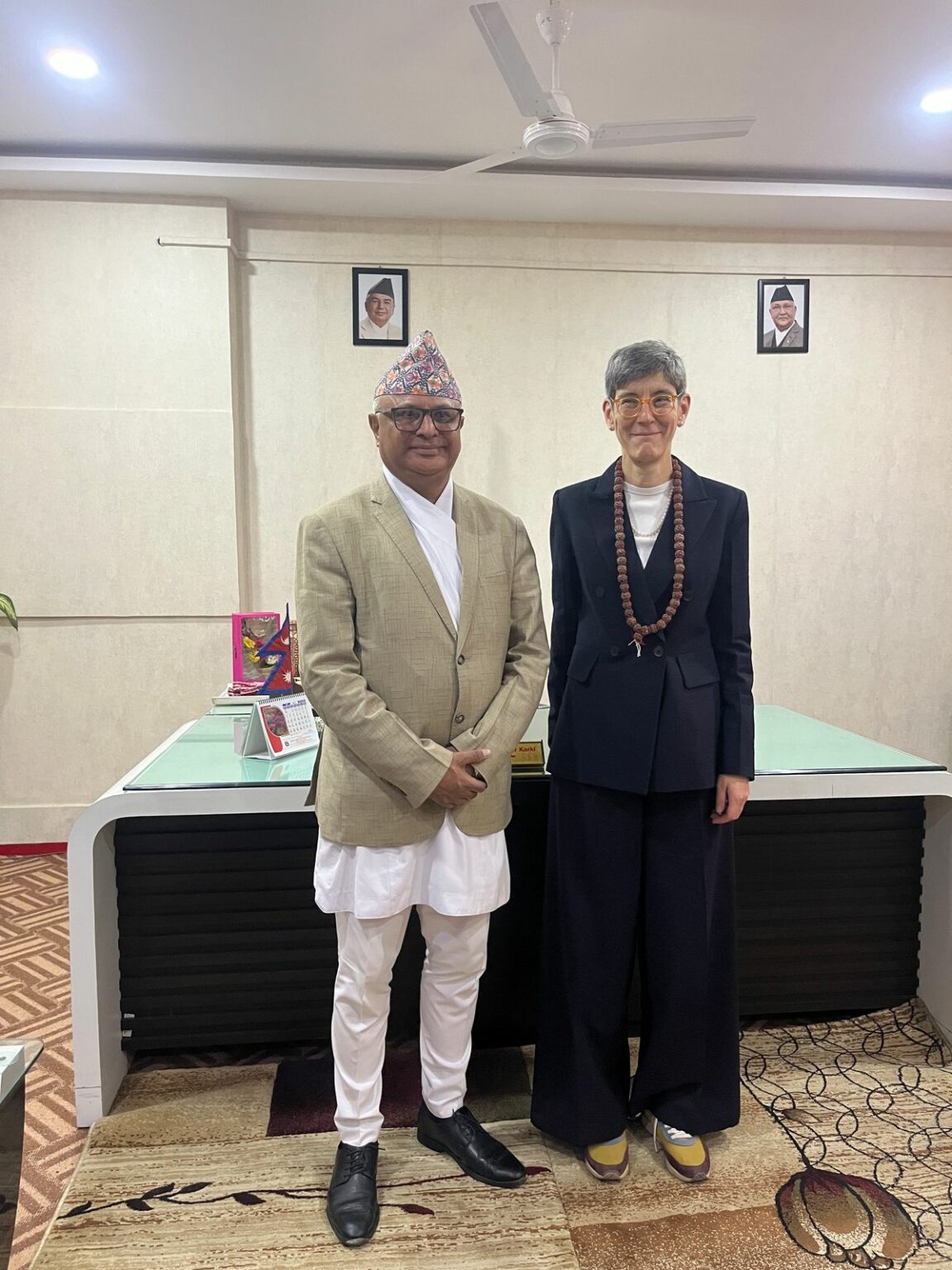 मुख्यमन्त्री कार्की र स्विजरल्यान्डका राजदूत मोन्टेलियोन म्याउलीबीच भेटवार्ता