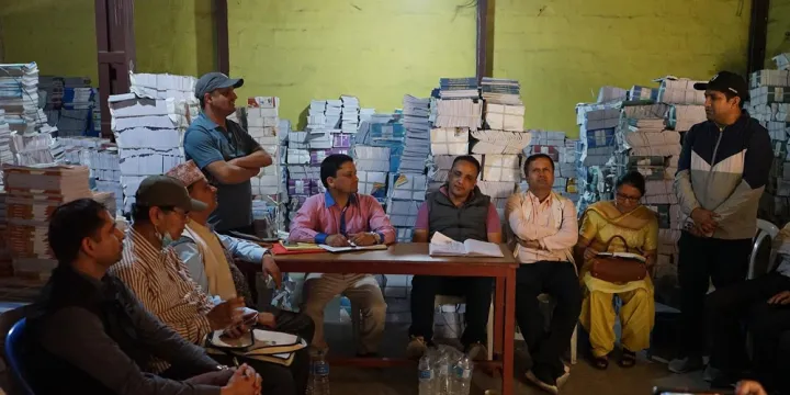 म्याग्दीमा शैक्षिक सत्र अगावै पुस्तक