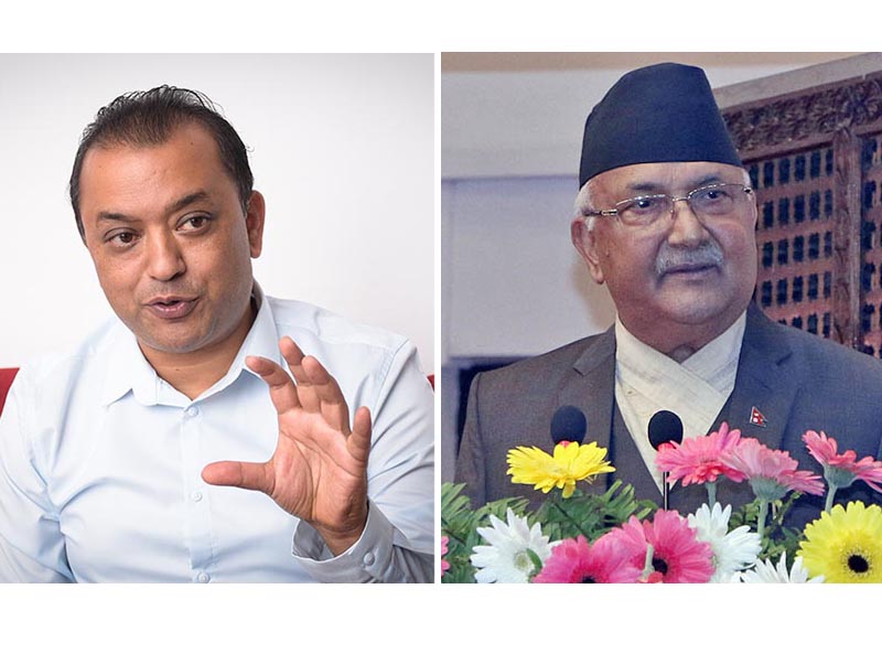 ओलीसँग बिच्किए गगन, उत्तेजक अभिव्यक्ति नदिन चेतावनी