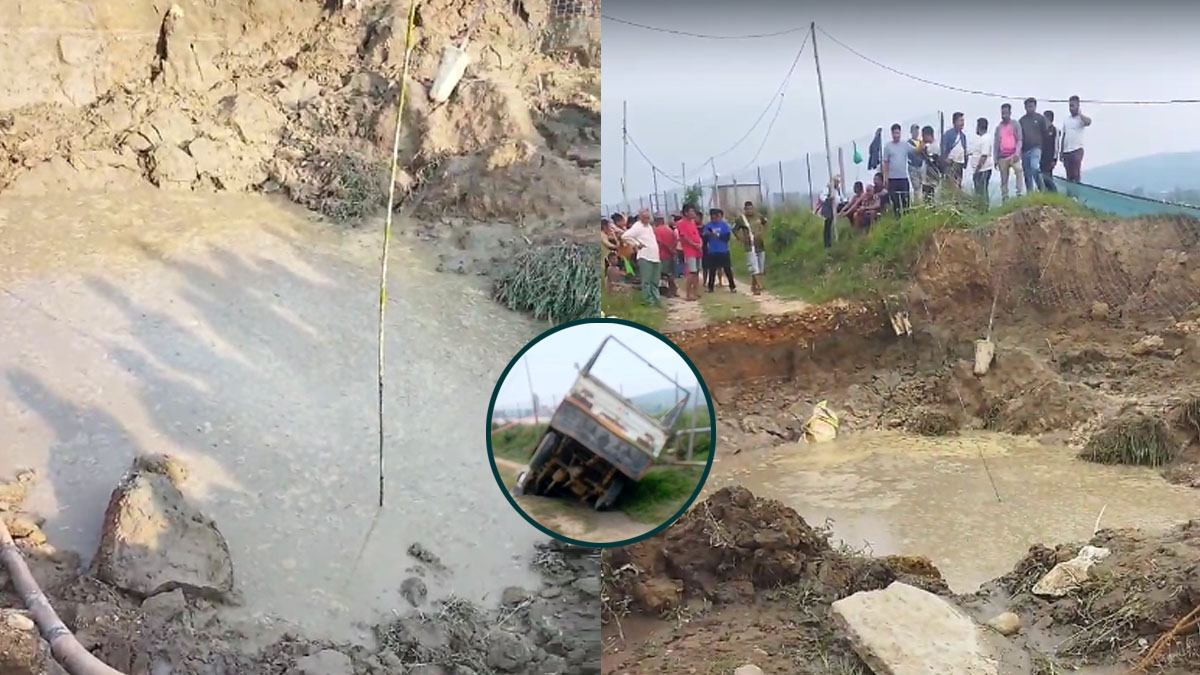 अझै भेटिएन हेटौंडामा सडक भासिएर बेपत्ता भएको गाडी