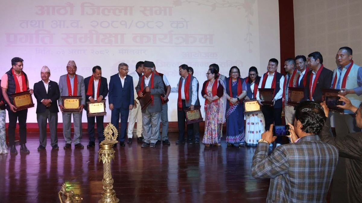 काभ्रेका १३ स्थानीय तह सम्मानित