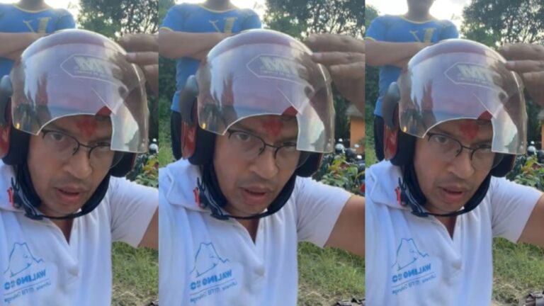 वालिङ-१० का वडाध्यक्ष खनालद्वारा रास्वपाका नेताद्वयमाथि रड प्रहार