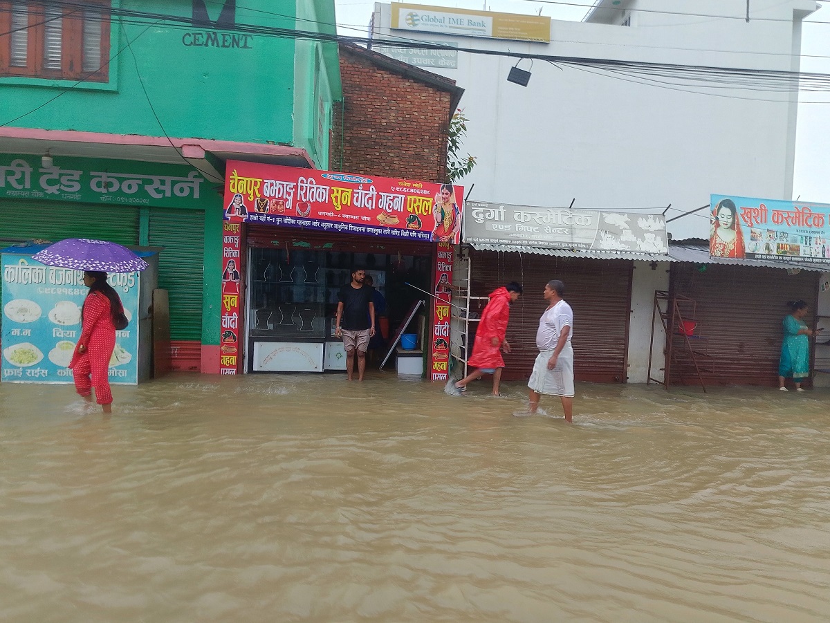 कैलाली–कञ्चनपुर जलमग्न, सतर्कता अपनाउन मुख्यमन्त्रीको आग्रह