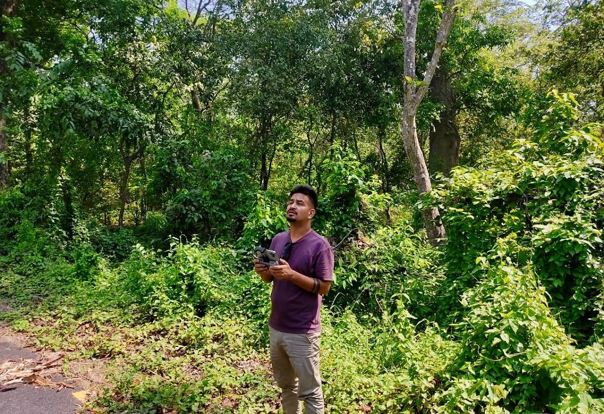 रौतहटमा ‘ड्रोन’बाट वनक्षेत्रको निगरानी