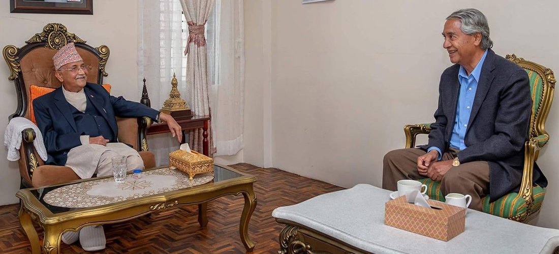 प्रधानमन्त्री ओली र कांग्रेस सभापति देउवाबिच भेटवार्ता हुँदै, के छन् छलफलका एजेन्डा??