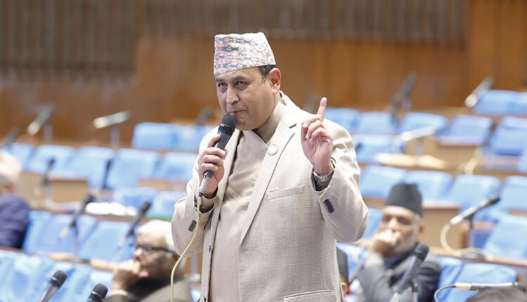 रामहरि खतिवडाको प्रश्न- संसद्‌मा खसेको ड्रोन कहाँबाट आयो ?