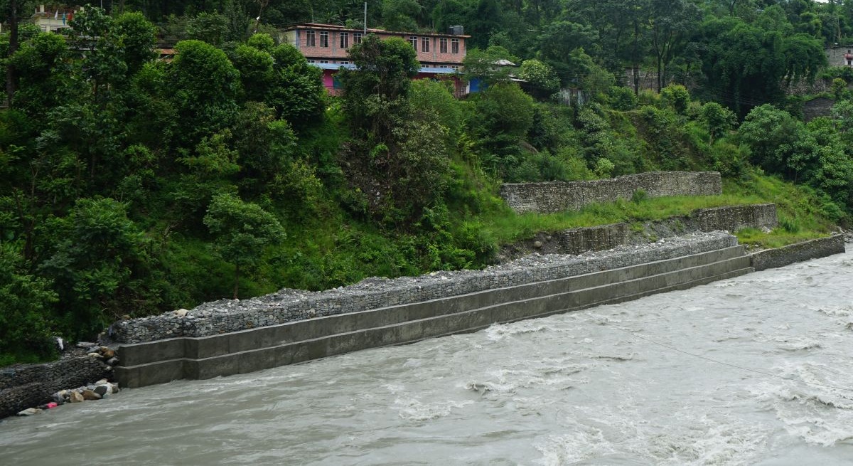 तीन करोडको लागतमा नदी नियन्त्रण योजना सम्पन्न